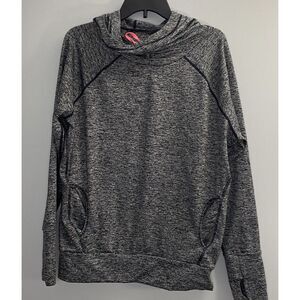 Sweaty Betty Women's Activewear‎ Hoodie Gray Space Dye Poly Elastane M Medium